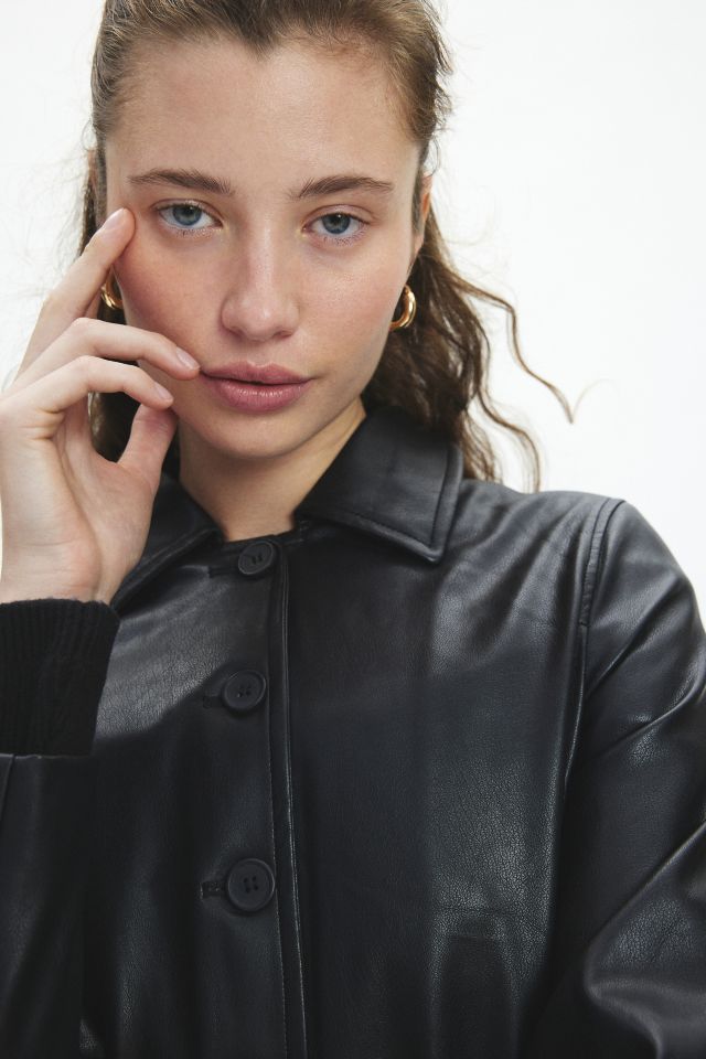 Blank nyc leather trench online