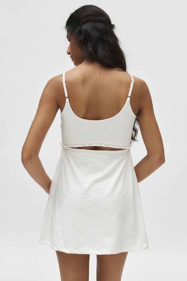 LoveShackFancy Astoria Cutout Active Skort Mini Dress #2