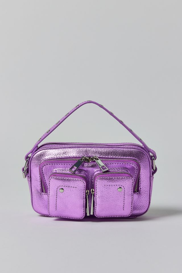 Núnoo Helena Metallic Purple Crossbody Bag #1