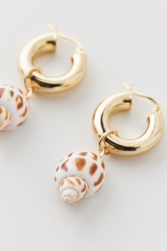 Shell Hoop Earring | Urban Outfitters