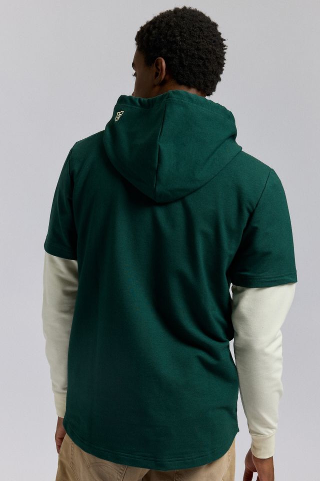 New Era MLB New York Yankees Logo Hooded Long Sleeve Tee #1