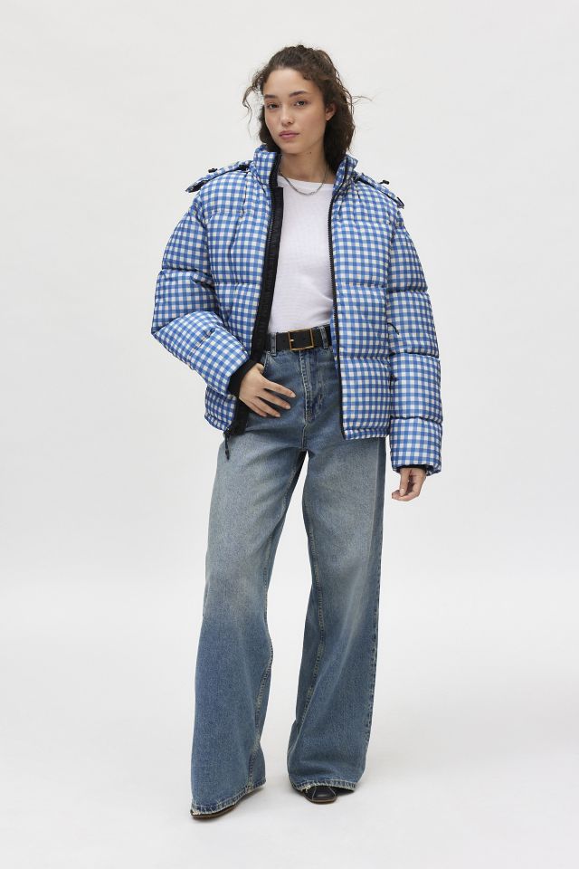 The Very Warm Plaid Hooded Puffer Coat #1