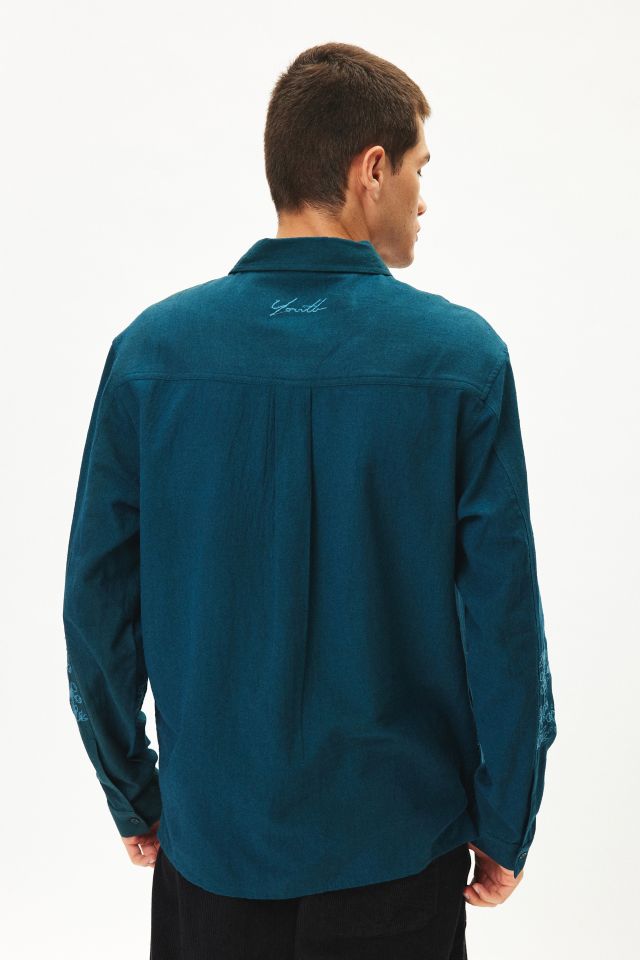 Chemise Boutonnée à Manches Longues Brodée Native Youth Gage #1