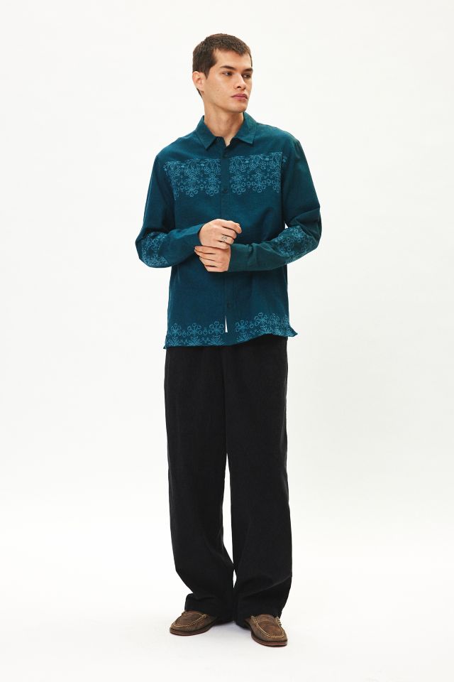 Chemise Boutonnée à Manches Longues Brodée Native Youth Gage #2