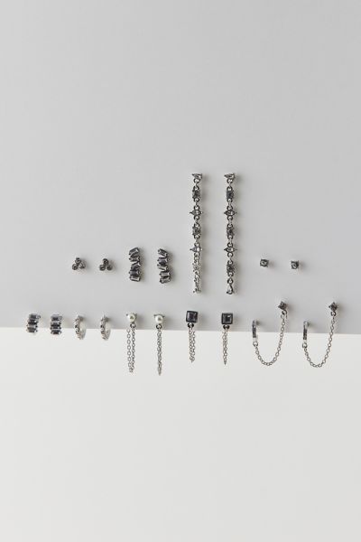 Urban Outfitters Camilla Earring Set In Silver, Women's At  In Metallic