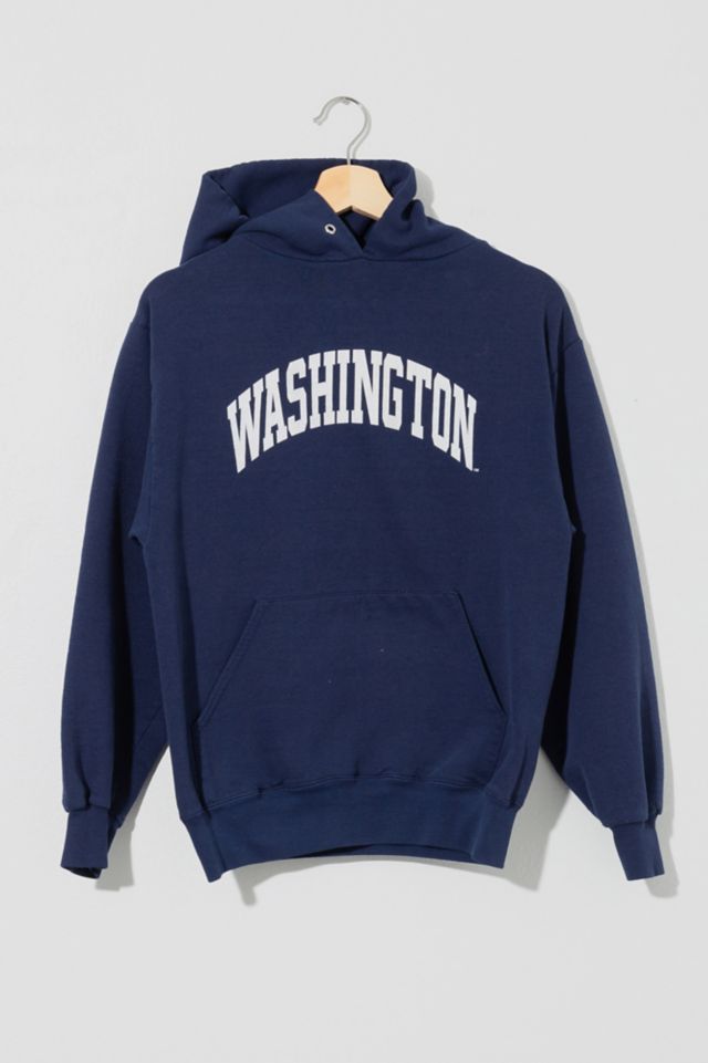 Vintage 1990s University of Washington Distressed Hoodie Sweatshirt Urban Outfitters