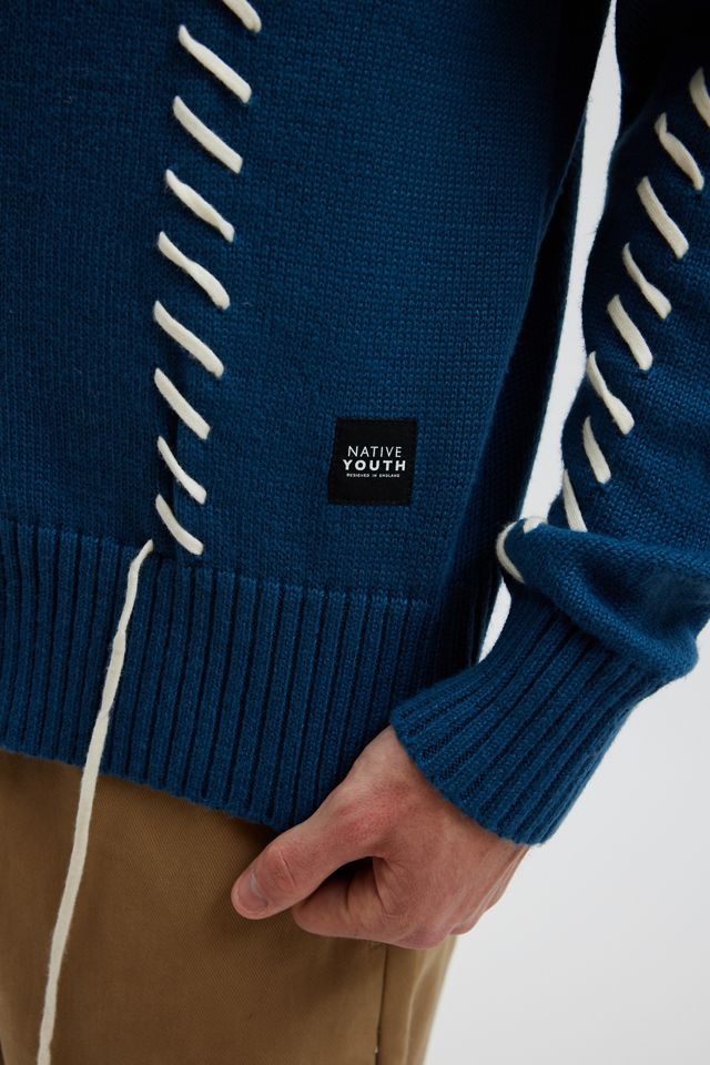 Native Youth Lance Stitched Cardigan | Urban Outfitters