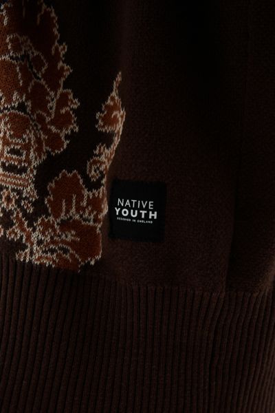 Native Youth Holden Patterned Knit Cardigan