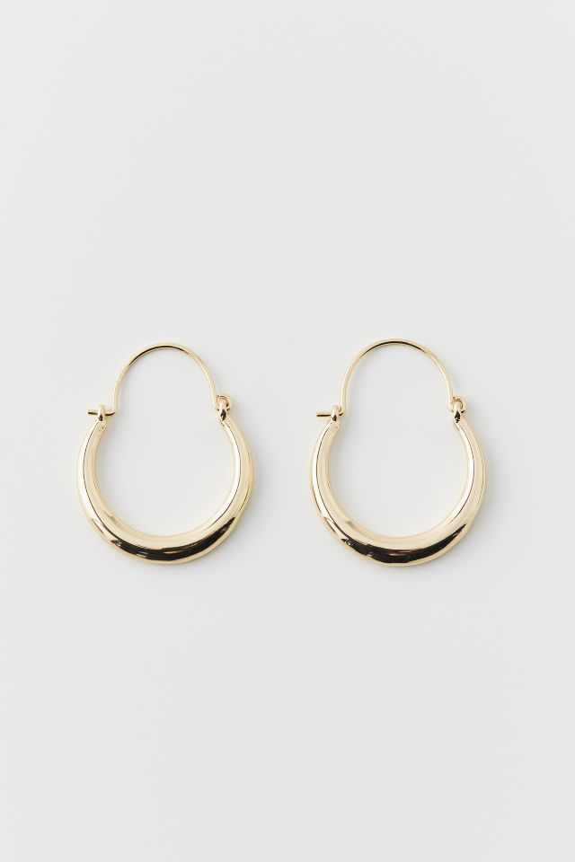 Classic Oblong Hoop Earring #1