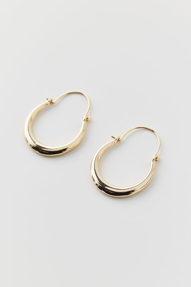 Classic Oblong Hoop Earring #2
