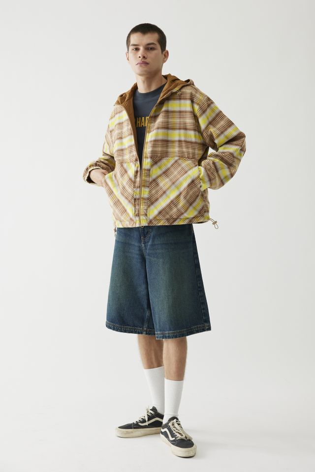 BDG Plaid & Solid Reversible Hooded Jacket #3