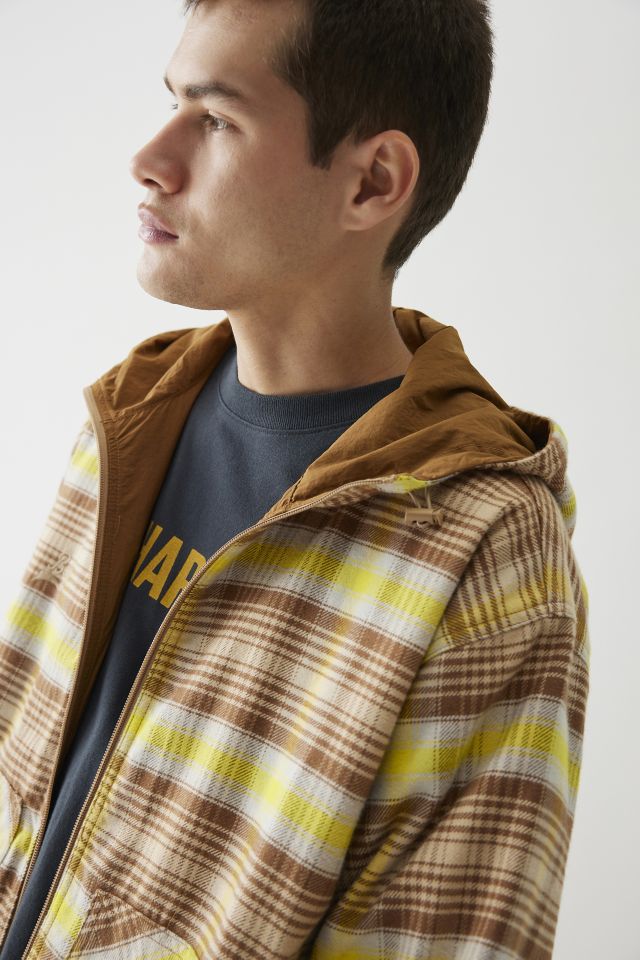 BDG Plaid & Solid Reversible Hooded Jacket #4