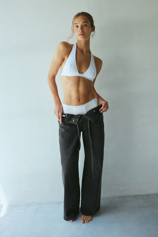 Out From Under Heidi Ribbed Halter Bra #2