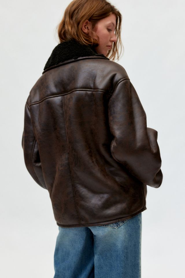 BDG Parker Faux Shearling Jacket #2