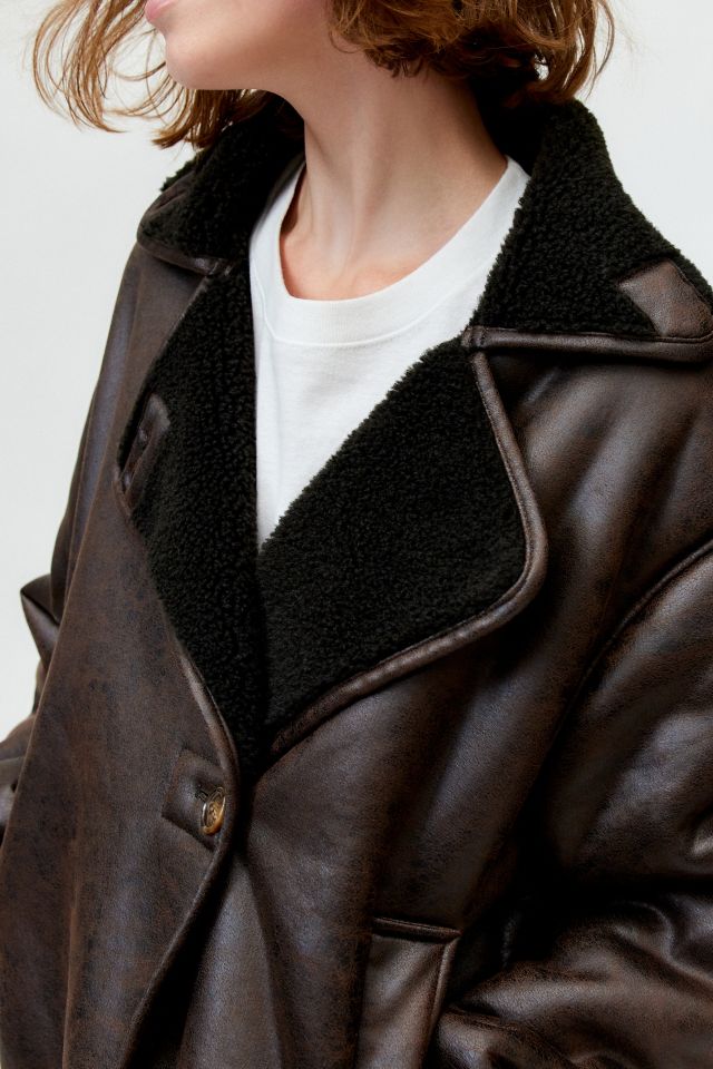BDG Parker Faux Shearling Jacket #3