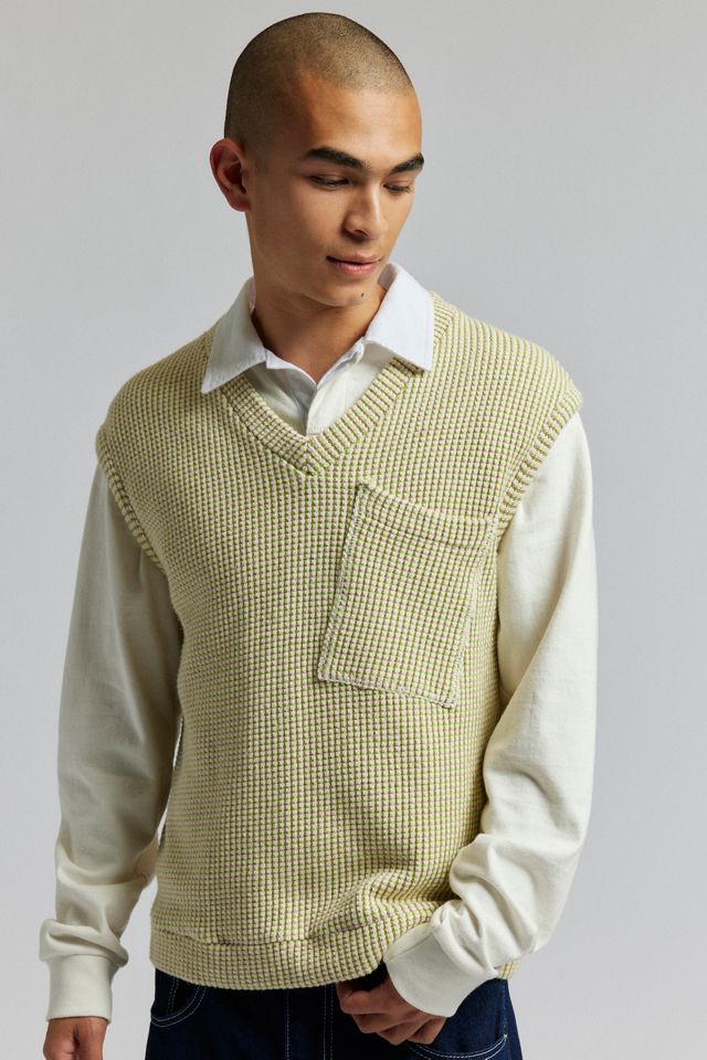KROST Waffle Knit Sweater Vest | Urban Outfitters