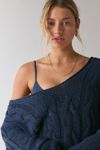 BDG Skylar Oversized Cable Knit Pullover Sweater
