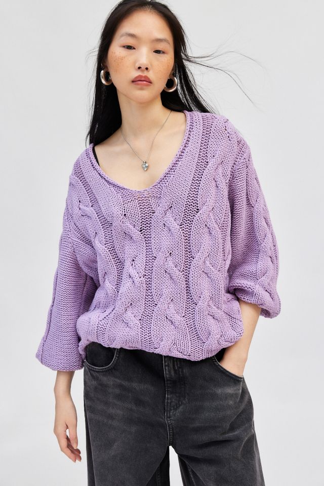BDG Skylar Oversized Cable Knit Sweater #3
