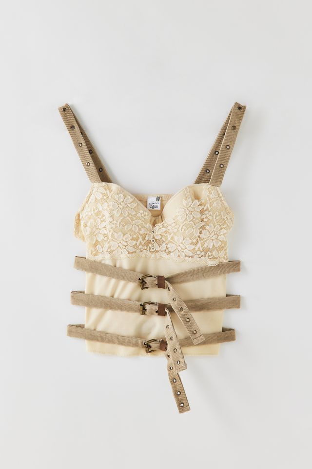 Moxie Wrrld X Urban Renewal Belted Underwire Tank Top Urban Outfitters