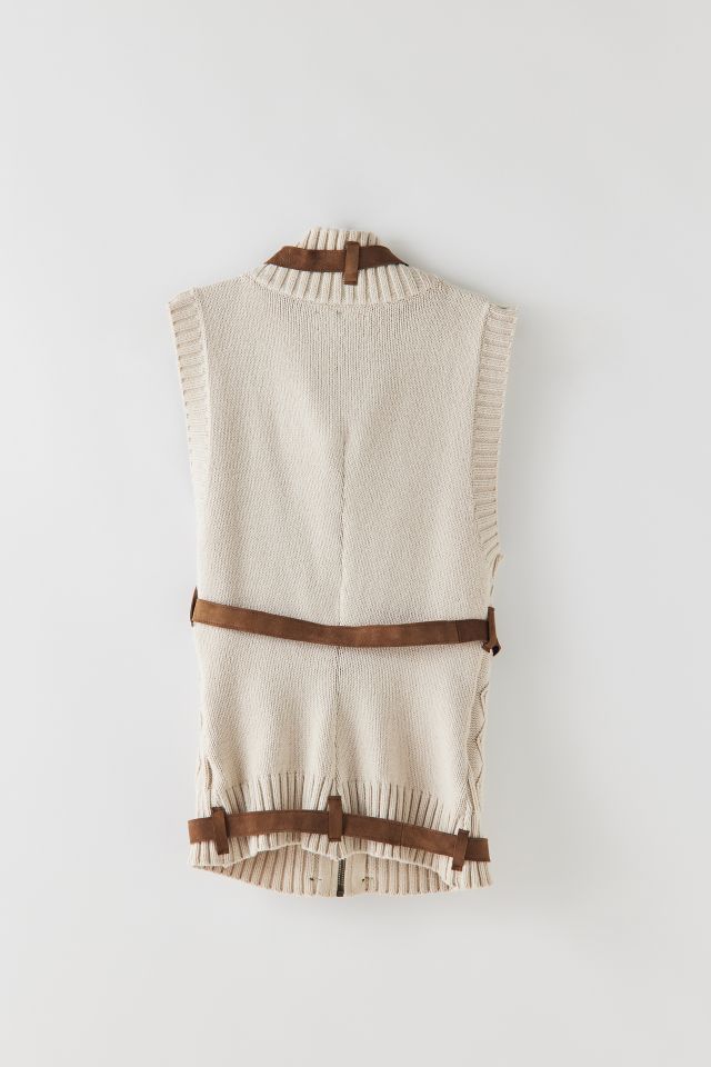 Moxie Wrrld X Urban Renewal Belted Sweater Vest #1