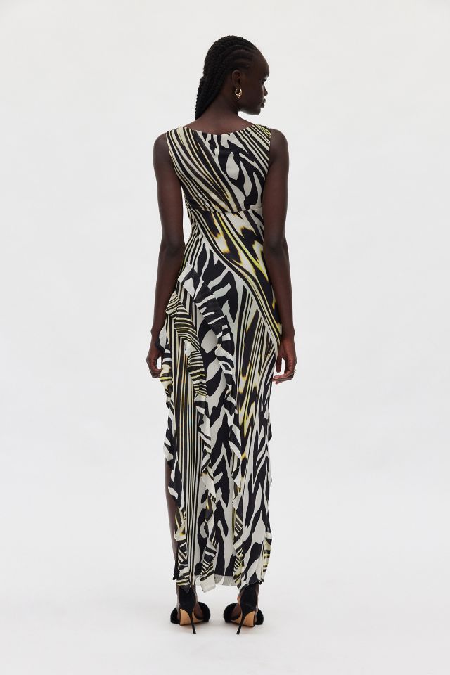 Robe Maxi Asymétrique Dahl à Col Bateau AFRM #3
