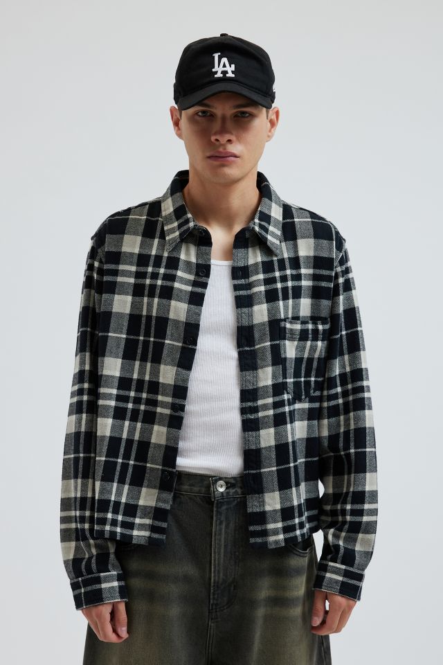BDG Cropped Plaid Flannel Shirt #2