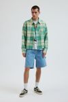 BDG Cropped Plaid Flannel Shirt