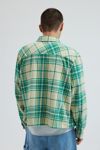 BDG Cropped Plaid Flannel Shirt