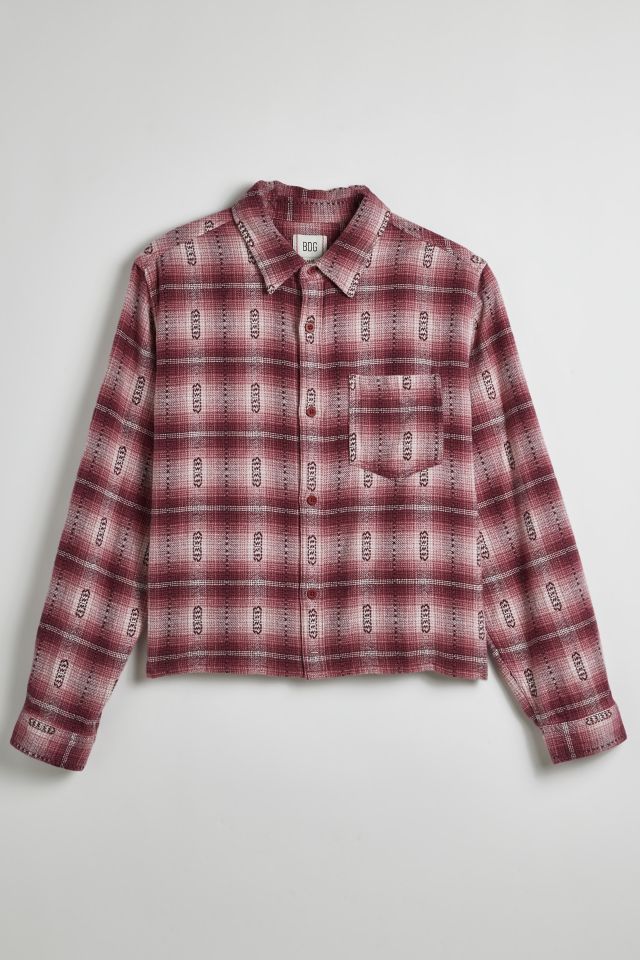 BDG Cropped Plaid Flannel Shirt | Urban Outfitters