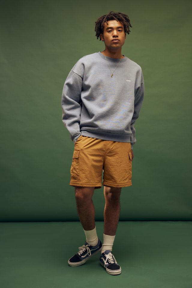 OBEY Lowercase Pigment Dye Crew Neck Sweatshirt #3