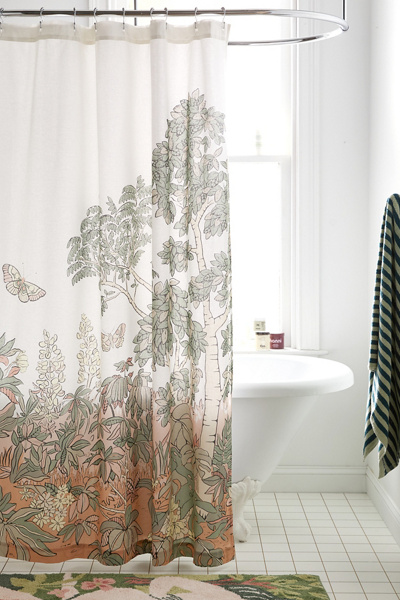Kora Landscape Shower Curtain | Urban Outfitters Canada