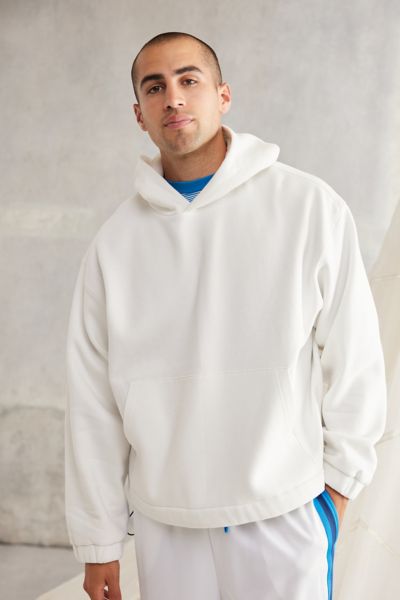 Standard Cloth Jump Shot Hoodie Sweatshirt In Bright White, Men's At Urban Outfitters