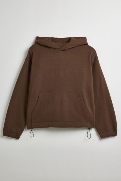 STANDARD CLOTH JUMP SHOT HOODIE SWEATSHIRT IN BROWN AT URBAN OUTFITTERS 