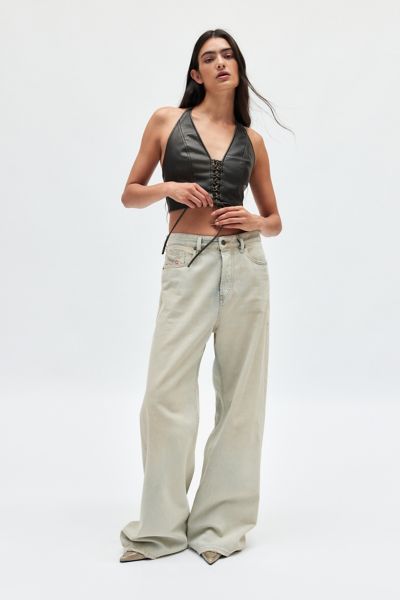 Silence + Noise Teya Faux Leather Halter Top Product Page