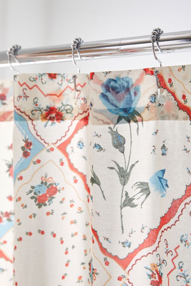 Rose Scarf Shower Curtain #2