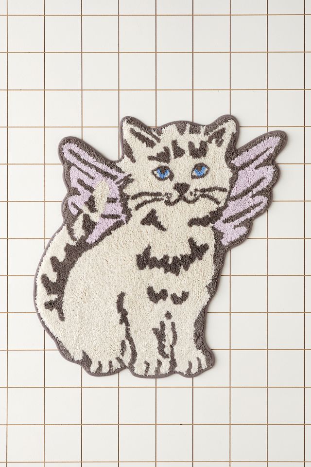 Angel Kitty Bath Mat #1