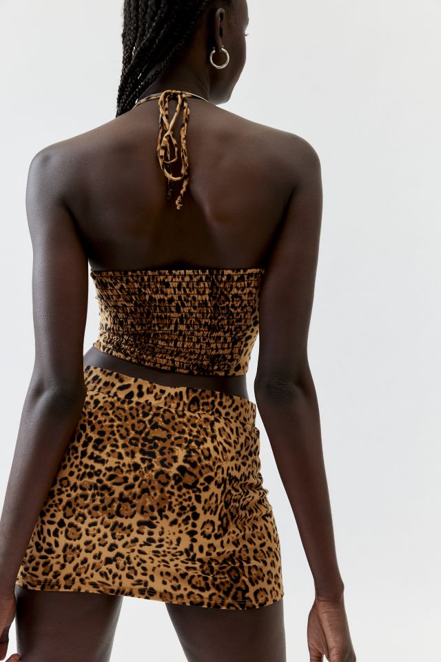 Urban Renewal Remnants Cheetah Print Halter Top #2