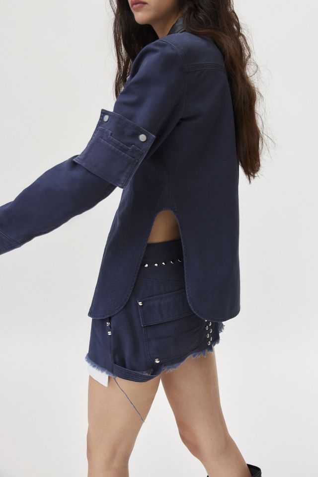 Private Policy Western Cropped Long Sleeve Shirt #1