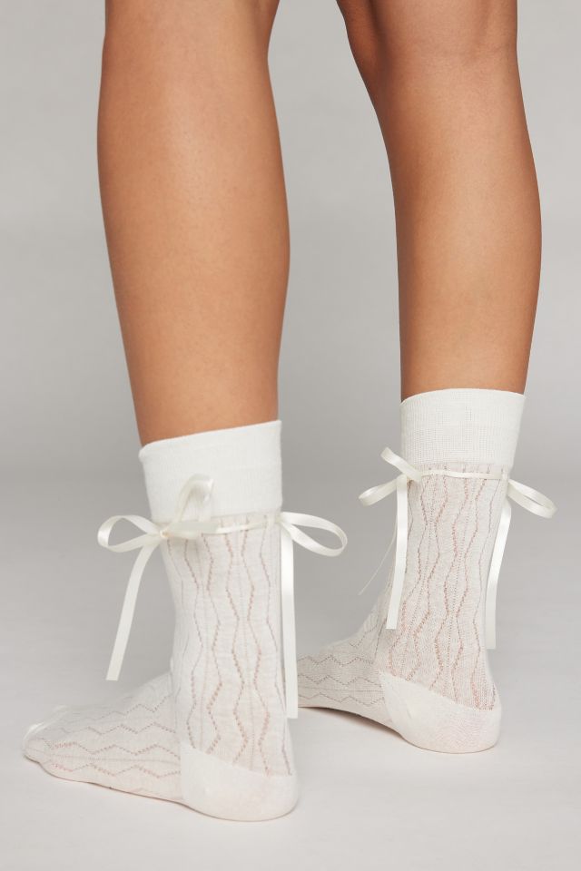 Ariana Bow Crew Sock | Urban Outfitters