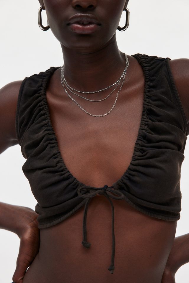 Private Policy Washed Cotton Drawstring Tank Top #1