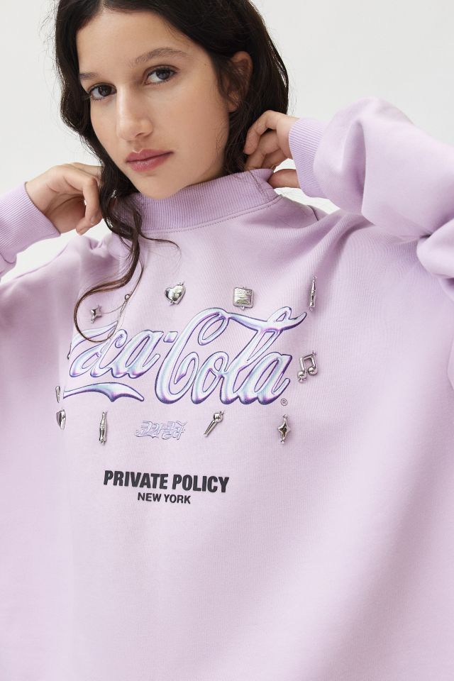 Coca-Cola X Private Policy Charm Embellished Graphic Sweatshirt #1