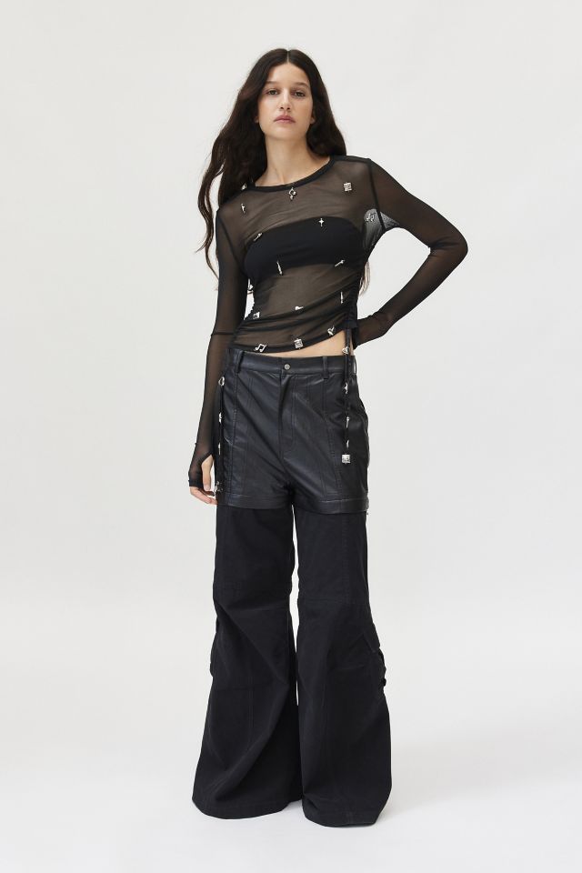Coca-Cola X Private Policy Mesh Charm Embellished Top #1