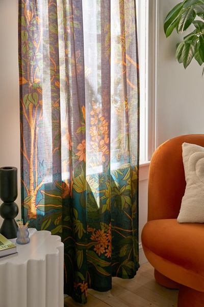 Kora Floral Window Panel | Urban Outfitters