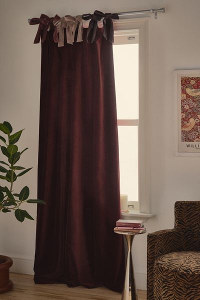 Velvet Tie Blackout Window Panel