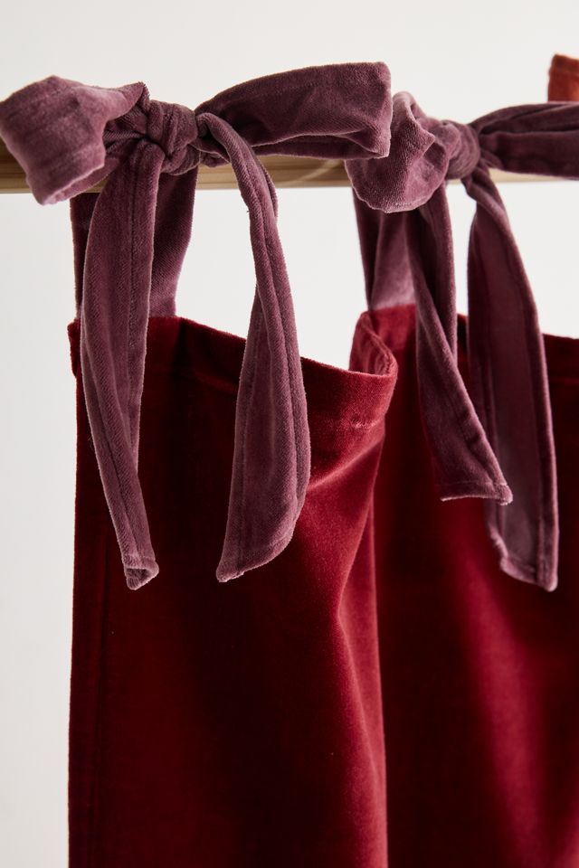 Velvet Tie Window Panel