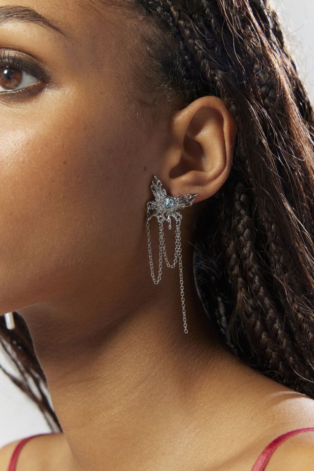 Ensemble de Boucles d'Oreilles Papillon et Perle #2