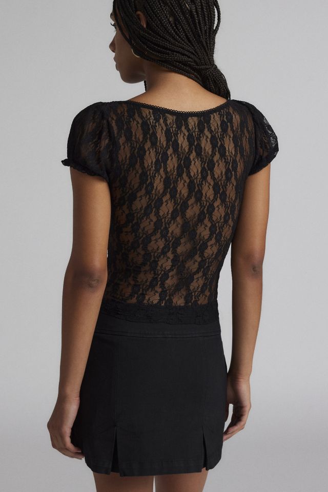 Kimchi Blue Malka Sheer Lace Top #2