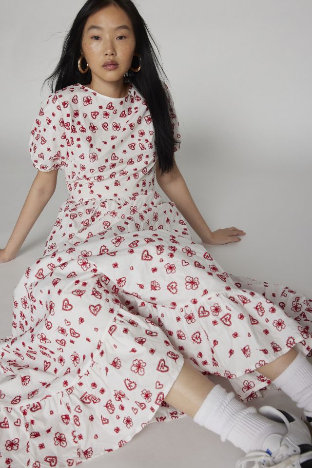 【英国発Sister Jane】Doodle Bloom embroidered cotton dress Sister Jane Doodle Bloom Printed Midi Dress | Urban Outfitters