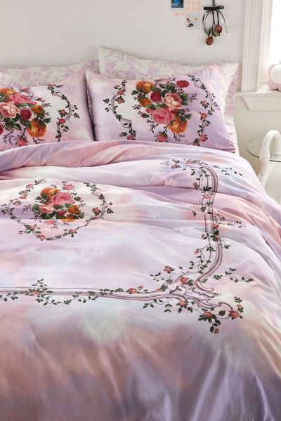 Celestina Floral Breezy Cotton Percale Duvet Cover