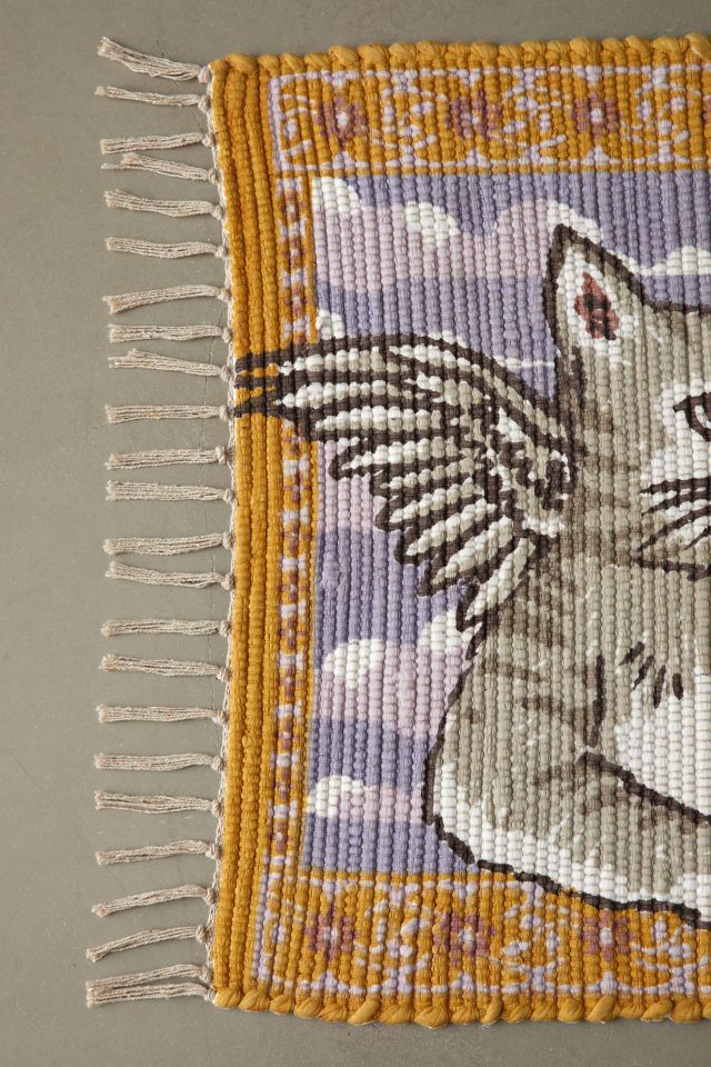 Cherub Kitty Rag Rug #3